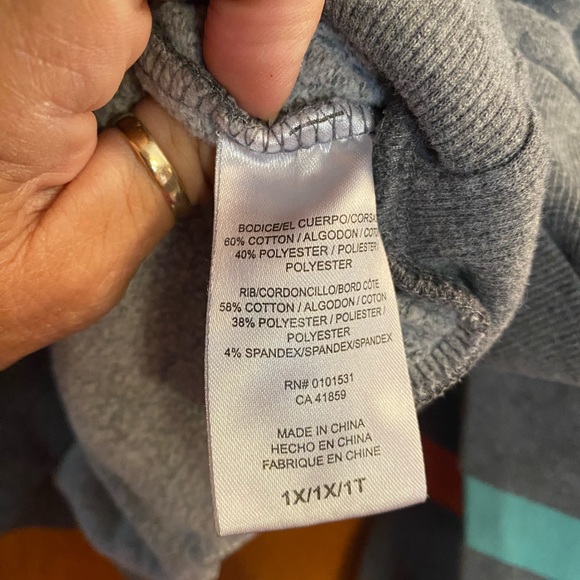 Ladies “STRANGER THINGS” gray and white sweatshirt - Picture 3 of 3